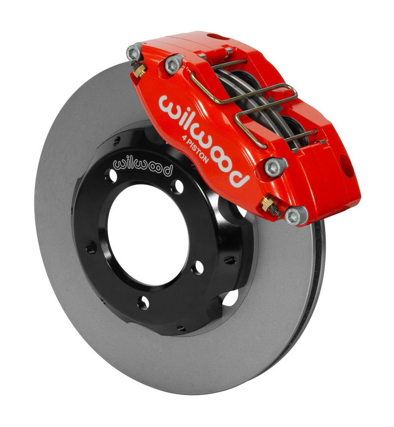 WIL Dynapro Brake Kit - Wilwood Dynapro Radial Front Kit 11in Rotors Red 61-67 Jaguar XKE w/ Lines
