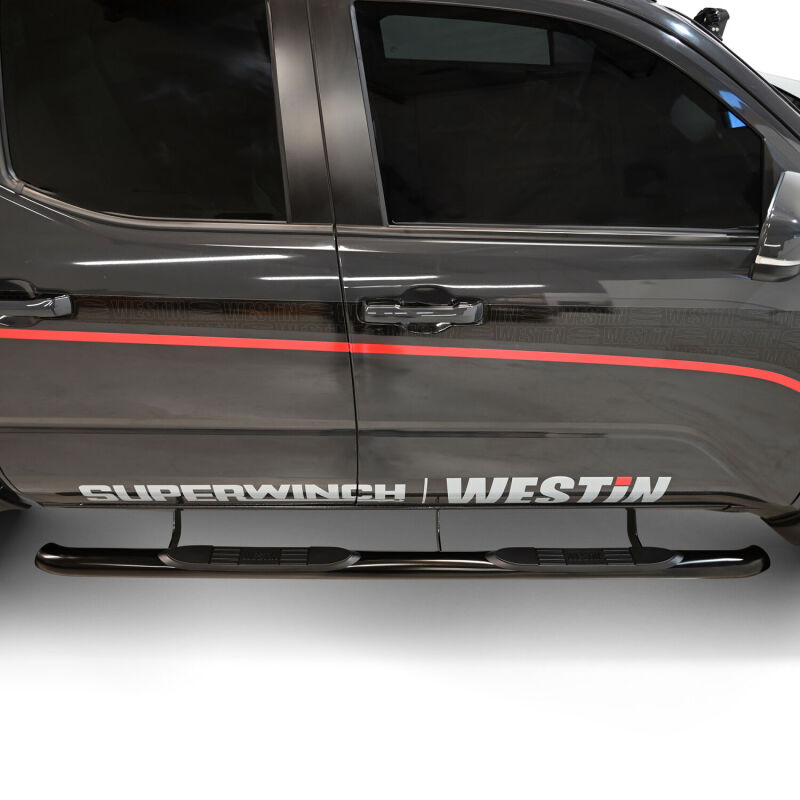 WES Nerf Bars - E-Series 3 - Westin 2024 Toyota Tacoma E-Series 3 Nerf Step Bars - Black