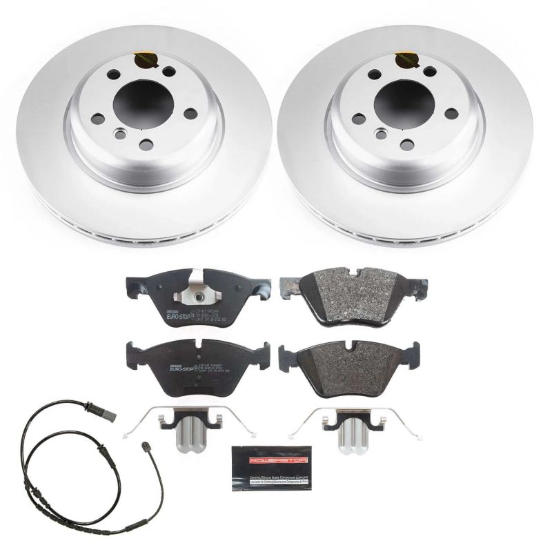PSB Euro-Stop Kit - Power Stop 11-16 BMW 528i Front Euro-Stop Brake Kit