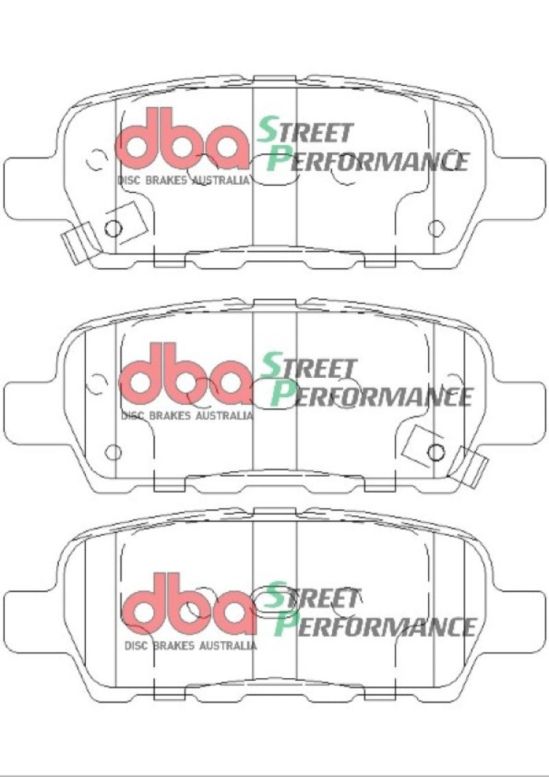 DBA SP500 Brake Pads - DBA 07-13 Nissan Sentra SP500 Rear Brake Pads