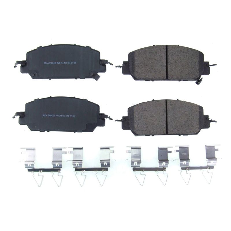 PSB Z17 Evolution Brake Pads - Power Stop 18-19 Honda Clarity Front Z17 Evolution Ceramic Brake Pads w/Hardware