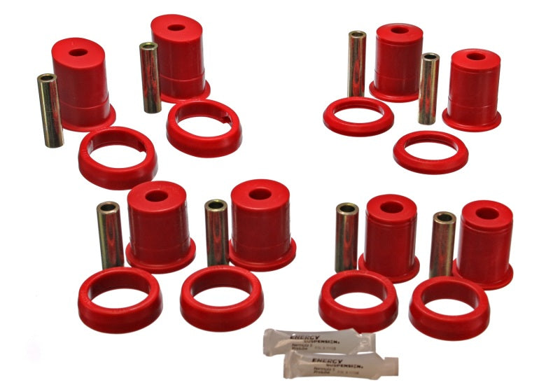 ES Cntrl Arm Bushings - Red - Energy Suspension Diff Control Arm W/Thrust Washer - Red