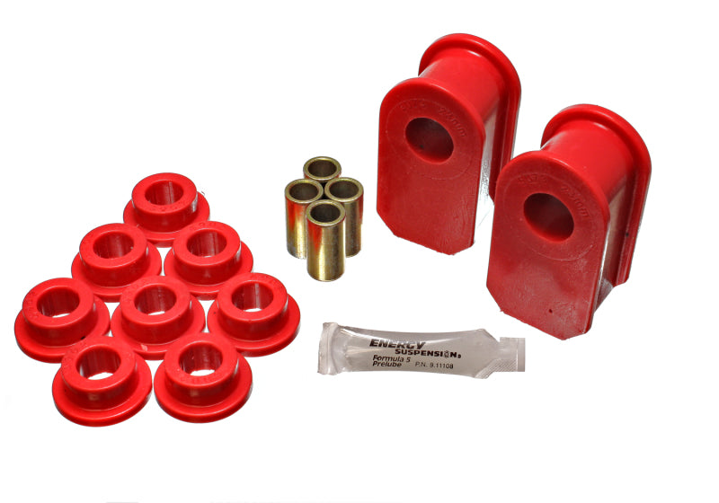 ES Sway Bar Bushings - Red - Energy Suspension Ford F100/150/250 Red Fr & Rear A Style 1in Dia Sway Bar 3-1/2in Tall Bushing Sets
