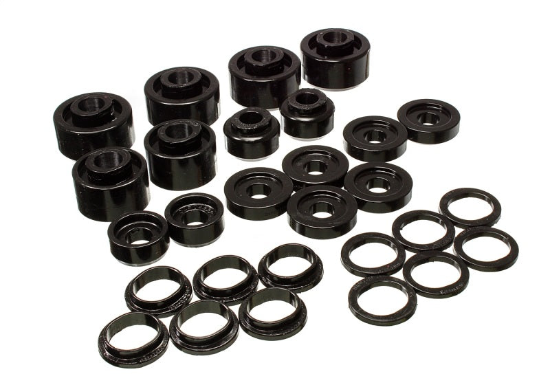 ES Body Mounts - Black - Energy Suspension 99-07 Ford F-250/F-350 SD 2/4WD Crew Cab Body Mount Set - Black