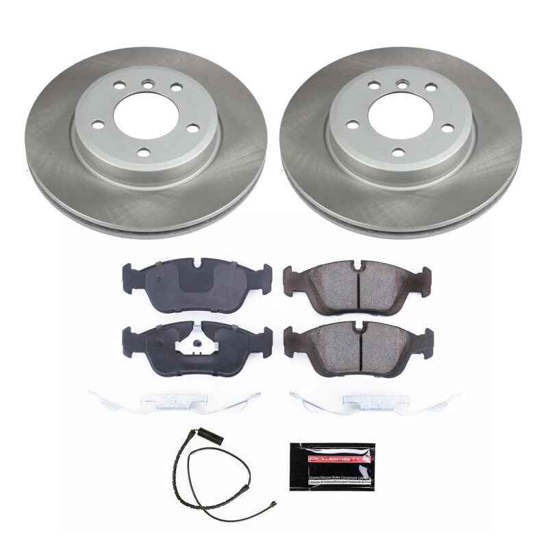 PSB Semi-Coated Rotor Kits - Power Stop 01-02 BMW Z3 Front Semi-Coated Rotor Kit