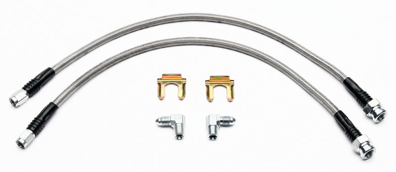 WIL Flexline Brake Hose - Wilwood Flexline Kit Front Nissan 350Z/Fiti G35 w/ SL4 or SL6 Caliper