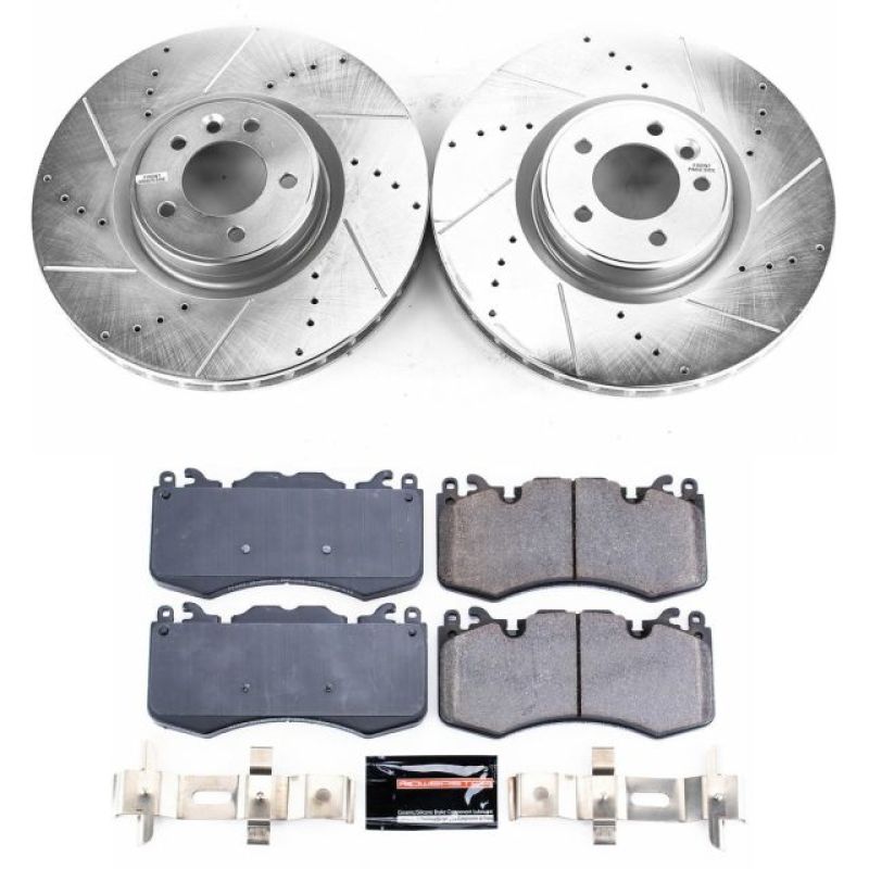 PSB Evolution Drill/Slot Rotor - Power Stop 14-17 Land Rover Range Rover Sport Front Z23 Evolution Brake Kit