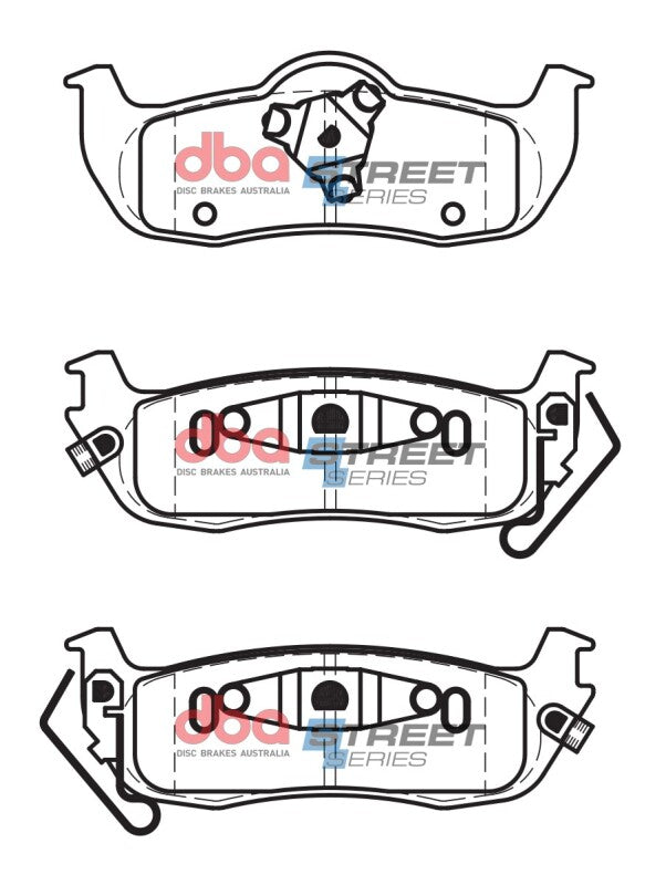 DBA Street Series Brake Pads - DBA 05-10 Infiniti QX56 Street Series Rear Brake Pads