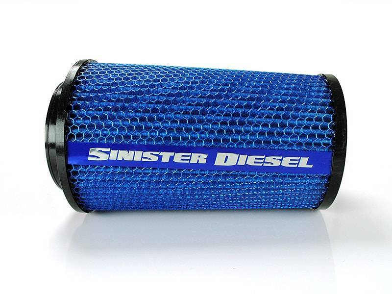SIN Cold Air Intakes - Sinister Diesel 4in ID 10in Tall Replacement Air Filter