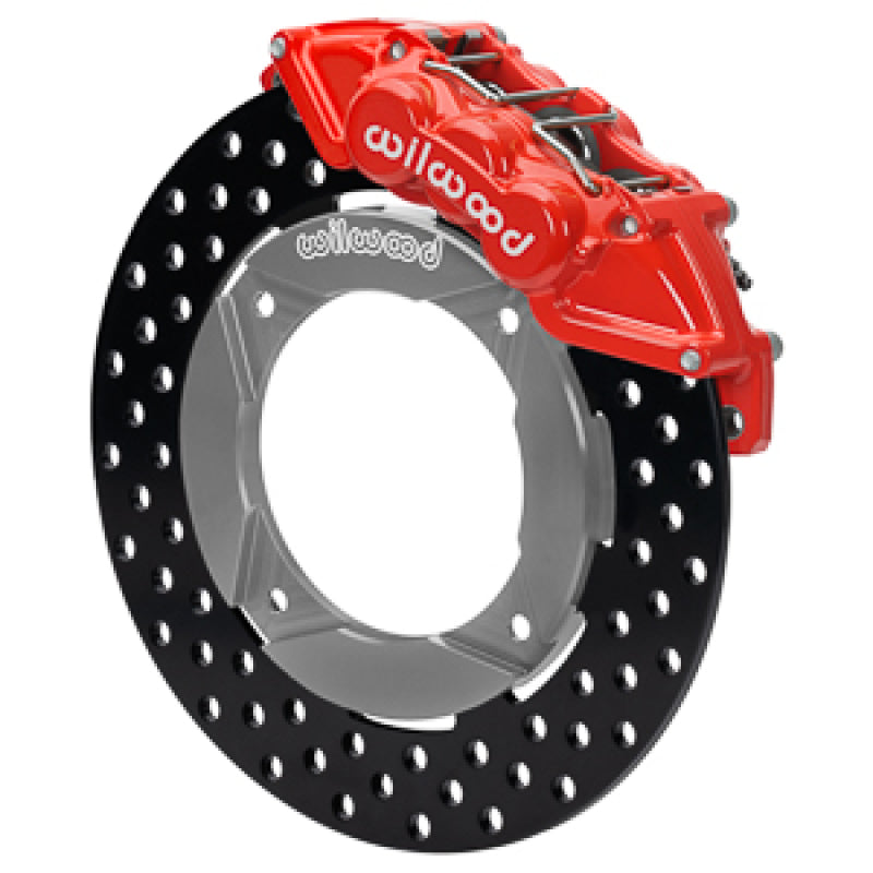 WIL UTV Big Brake Kits - Wilwood 2014+ Polaris RZR XP 1000 Front Kit 11.25in Drilled - Red