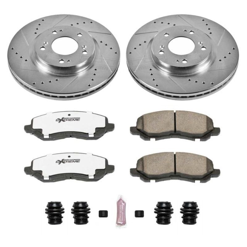 PSB Z26 Street Warrior Kit - Power Stop 06-12 Mitsubishi Eclipse Front Z26 Street Warrior Brake Kit