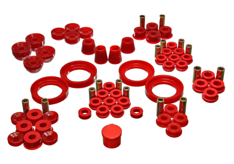 ES Hyper-Flex Sets - Red - Energy Suspension 92-96 Honda Prelude Red Hyper-Flex Master Bushing Set