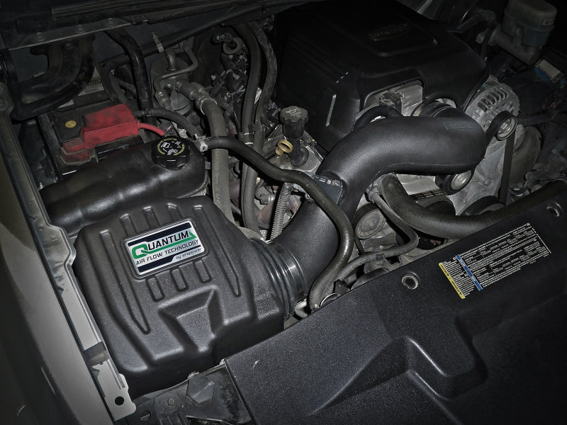 AFE Quantum Intakes - aFe Quantum Cold Air Intake System w/ Pro Dry S Media 09-13 GM Silverado / Sierra V8-4.8/5.3/6.2L