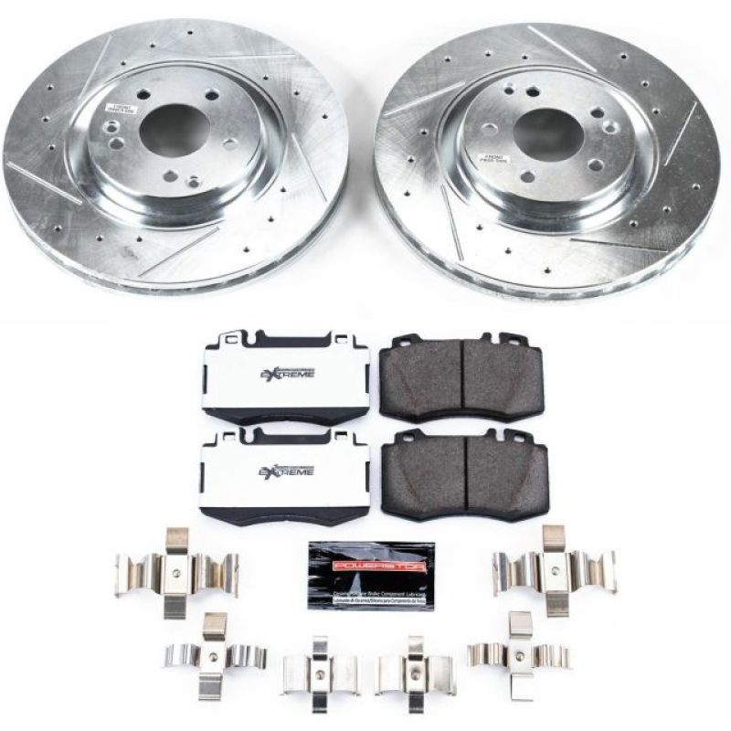 PSB Z26 Street Warrior Kit - Power Stop 2004 Mercedes-Benz C230 Front Z26 Street Warrior Brake Kit