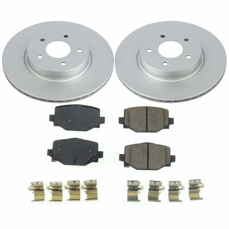PSB Z17 Evolution Coated Kit - Power Stop 2019 Infiniti QX50 Rear Z17 Evolution Geomet Coated Brake Kit