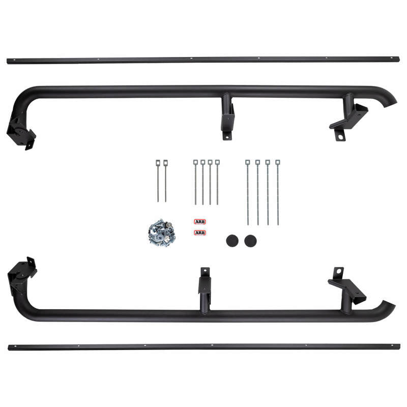 ARB Side Rails/Steps - ARB Deluxe Rock Rails Textured Jk Lwb