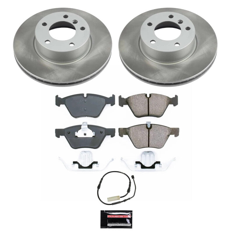 PSB Semi-Coated Rotor Kits - Power Stop 10-13 BMW 128i Front Semi-Coated Rotor Kit