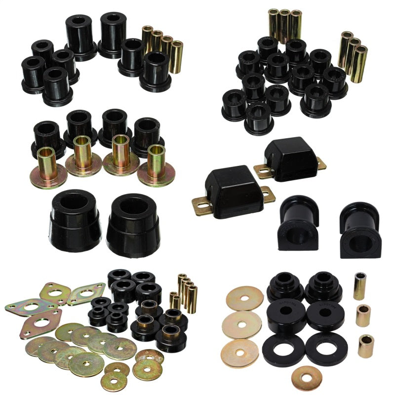 ES Hyper-Flex Sets - Black - Energy Suspension 05-15 Toyota Tacoma 4WD Hyper-Flex Master Bushing Set - Black