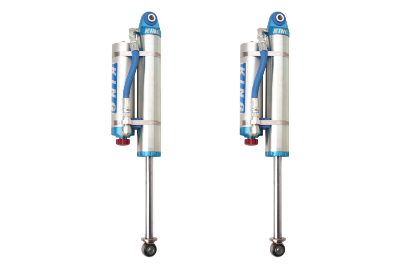 KIN 2.5 Shocks - King Shocks 07-18 Chevrolet Silverado 1500 Rear 2.5 Dia Piggy Hose Res Shock w/Adjuster (Pair)