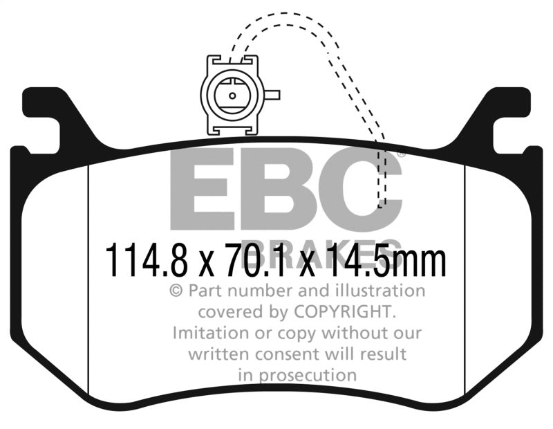 EBC Bluestuff Brake Pad Sets - EBC 2016+ Alfa Romeo Giulia 2.9L Twin Turbo Bluestuff Rear Brake Pads