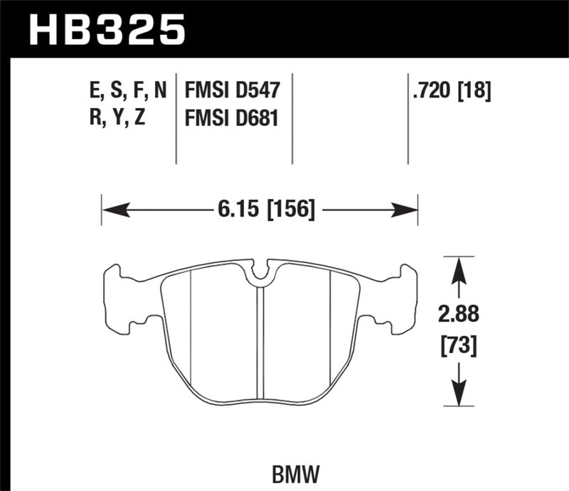 HAWK HPS Brake Pad Sets - Hawk HPS Street Brake Pads