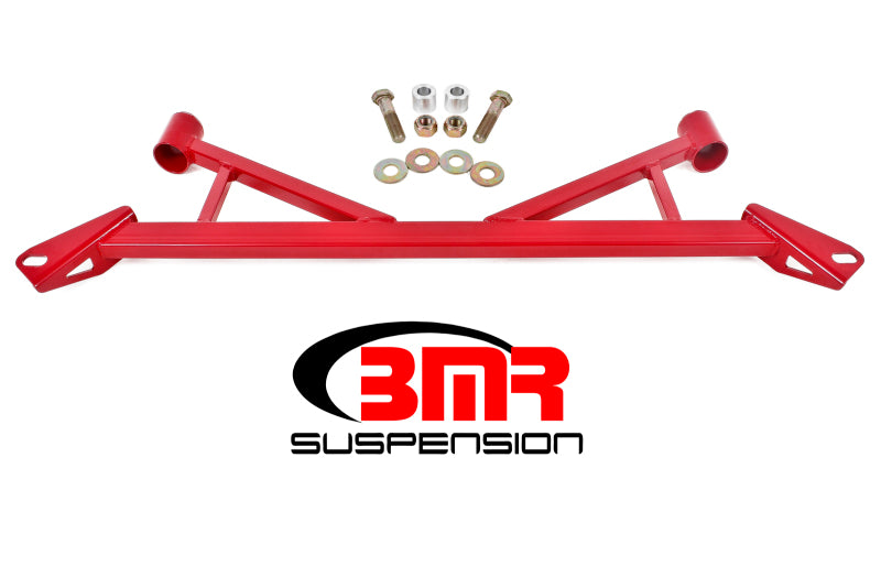 BMR Subframe Connectors - BMR 15-17 S550 Mustang Front 4-Point Subframe Chassis Brace - Red