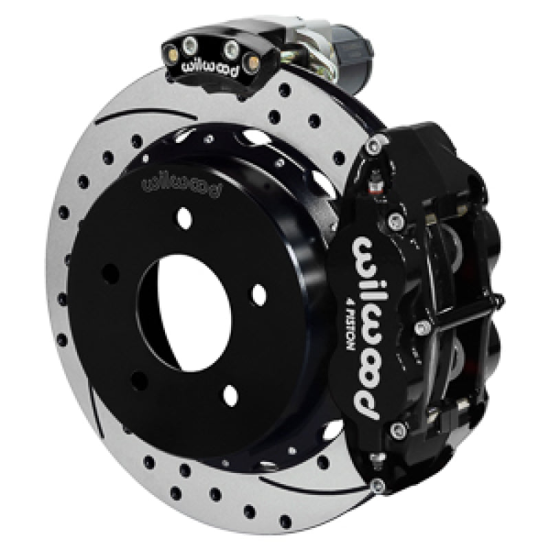 WIL Superlite Brake Kit - Wilwood 88-98 GM C1500 Superlite Rear Elec. Parking Brake Kit 12.88in SRP Rotor 3.25in Offset - Blk