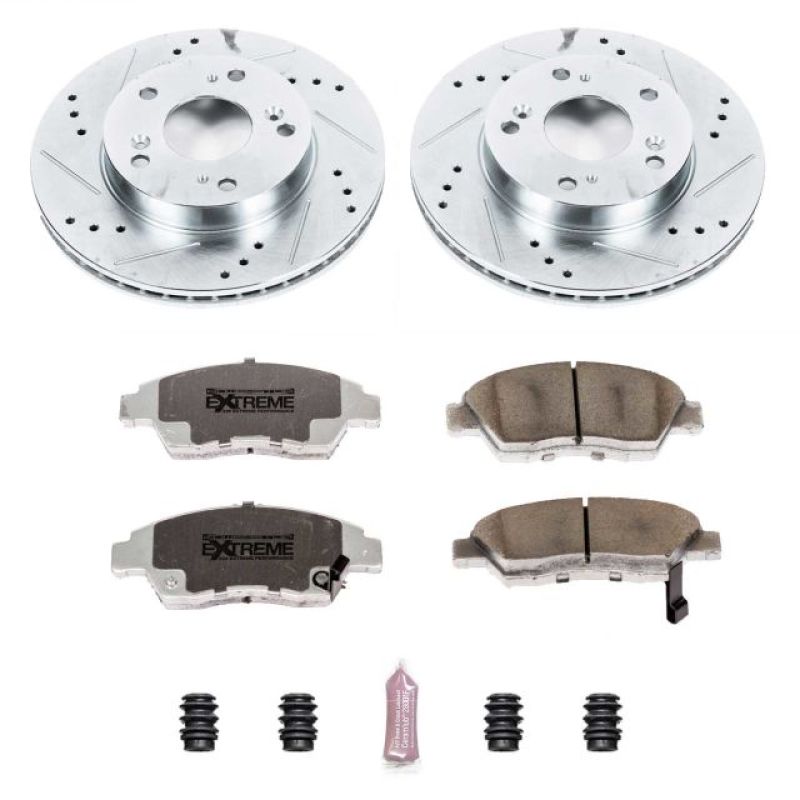 PSB Z26 Street Warrior Kit - Power Stop 13-15 Acura ILX Front Z26 Street Warrior Brake Kit