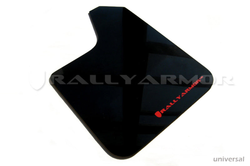 RAL UR Red Flap/Wht Logo - Rally Armor Universal Fit (No Hardware) Red UR Mud Flap w/ White Logo