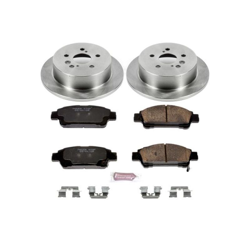 PSB Autospecialty Kit - Power Stop 04-10 Toyota Sienna Rear Autospecialty Brake Kit