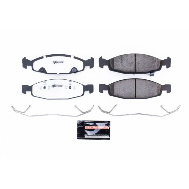 PSB Z26 Extreme Brake Pads - Power Stop 99-03 Jeep Grand Cherokee Front Z26 Extreme Street Brake Pads w/Hardware