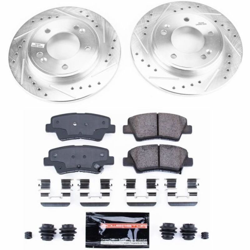 PSB Z23 Evolution Kit - Power Stop 2019 Hyundai Veloster Rear Z23 Evolution Sport Brake Kit