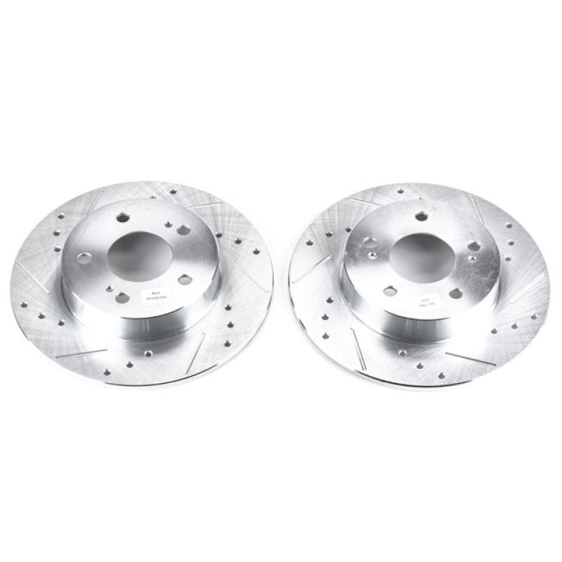 PSB Evolution Drill/Slot Rotor - Power Stop 96-01 Infiniti I30 Rear Evolution Drilled & Slotted Rotors - Pair