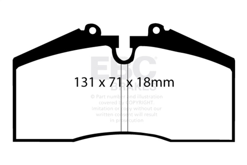 EBC Bluestuff Brake Pad Sets - EBC 96-98 Porsche 911 (993) 3.6 Carrera 4S Bluestuff Rear Brake Pads