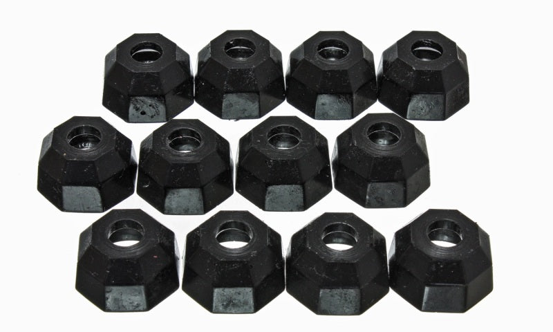 ES Dust Boots - Black - Energy Suspension Universal Black 12mm Taper Dia Octagon Tie Rod Dust Boots (BOX of 12)