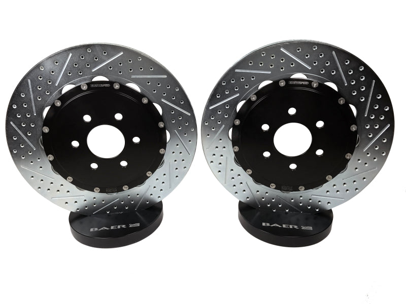 BAE Eradispeed Rotors - Baer Brakes 04-07 Cadillac CTS V Eradispeed+ Rear SDZ 2-Piece Performance Brake Rotors