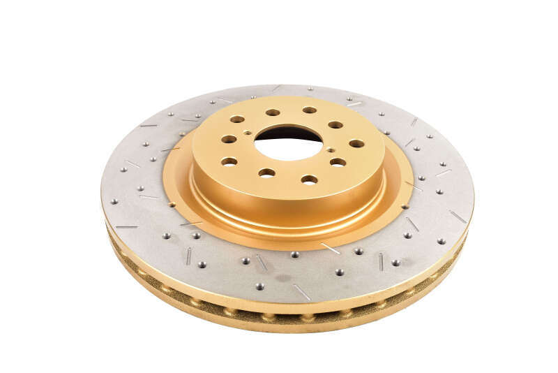 DBA 4000 Slot&Drill Rotors - DBA 05-08 Subaru Legacy GT Front Drilled & Slotted 4000 Series Rotor