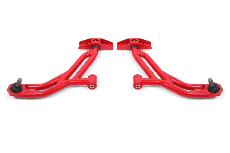 BMR Control Arms - BMR 10-14 Ford Mustang / Shelby GT500 Non-Adj. Lower A-Arms (Poly/Delrin) - Red