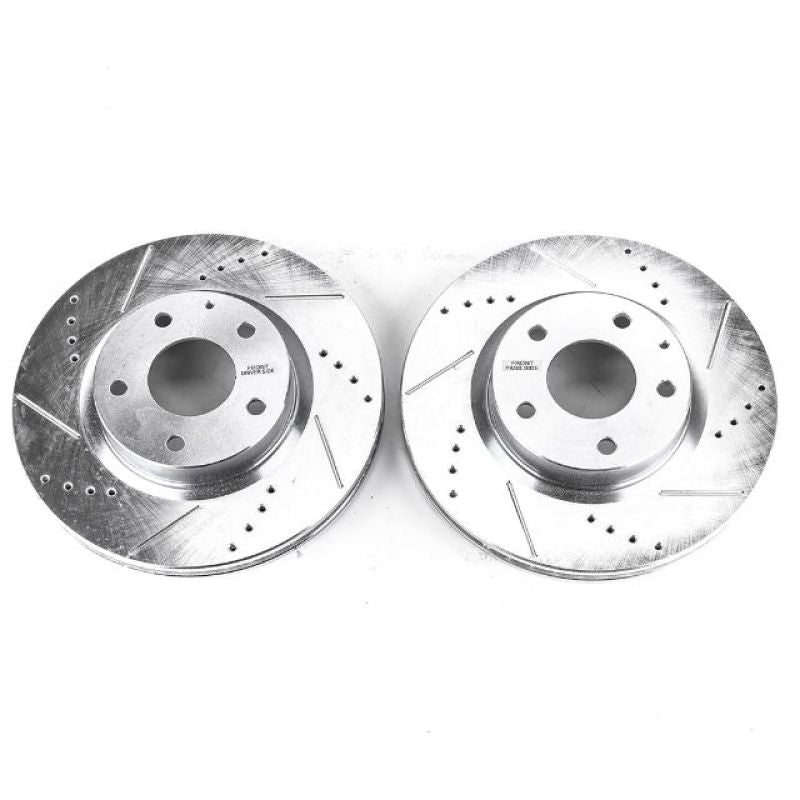 PSB Evolution Drill/Slot Rotor - Power Stop 14-18 Mazda 3 Front Evolution Drilled & Slotted Rotors - Pair