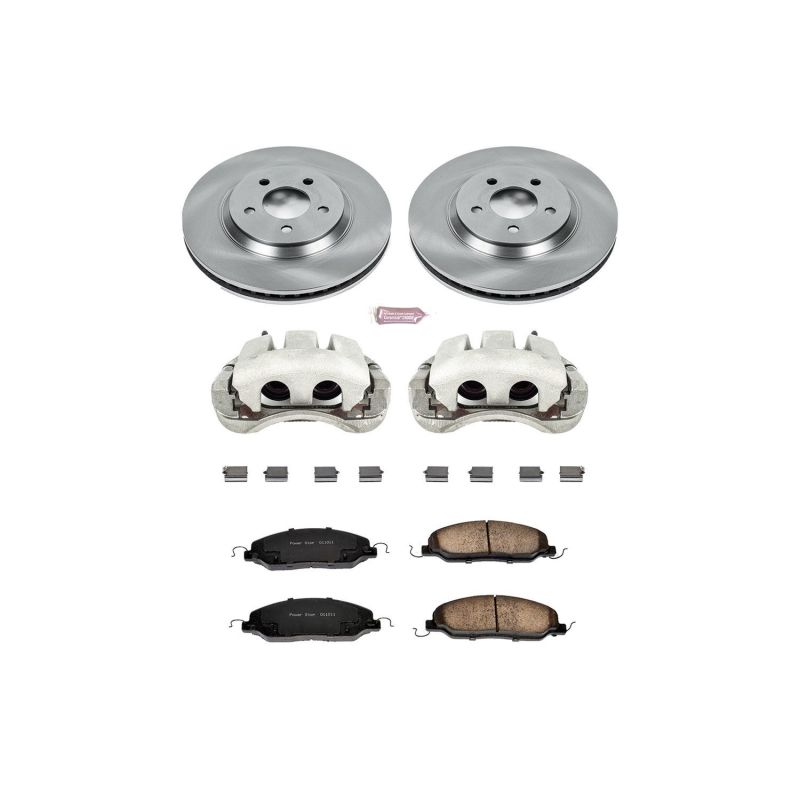 PSB Autospecialty Kit w/Cals - Power Stop 05-10 Ford Mustang Front Autospecialty Brake Kit w/Calipers