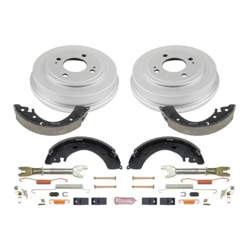 PSB Autospecialty Drum Kit - Power Stop 96-00 Honda Civic Coupe Rear Autospecialty Drum Kit