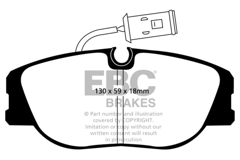 EBC Greenstuff Brake Pad Sets - EBC 91-95 Alfa Romeo 164 2.0 Turbo Greenstuff Front Brake Pads