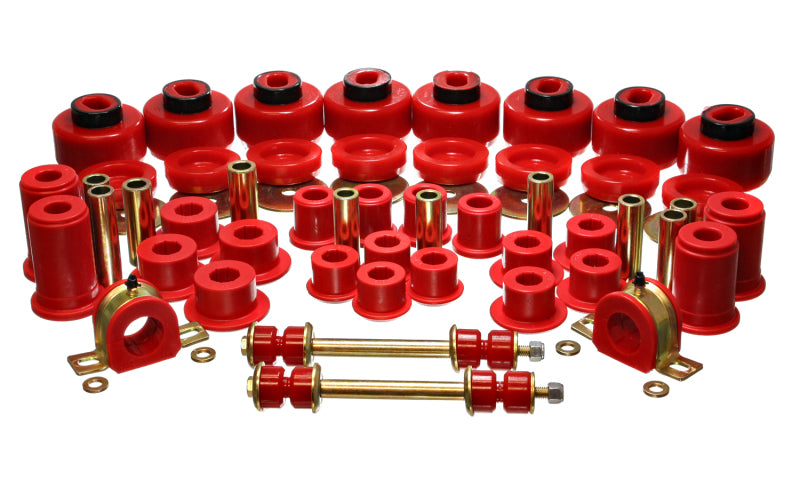 ES Hyper-Flex Sets - Red - Energy Suspension 99-06 Chevy C1500 New Body Style Silverado 2WD Red Hyper-flex Master Bushing Set