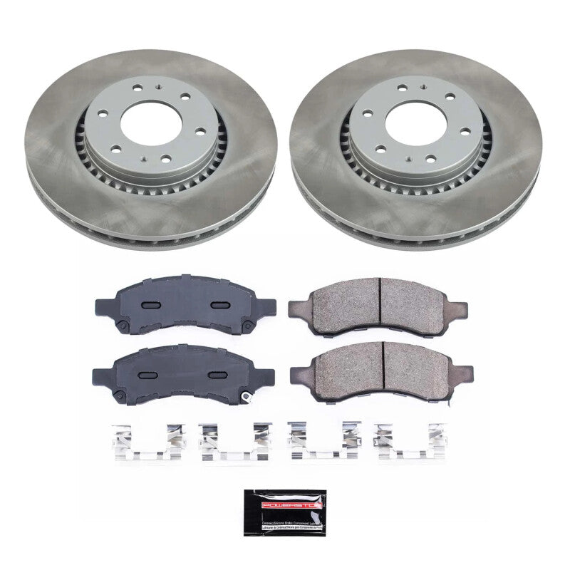 PSB Semi-Coated Rotor Kits - Power Stop 06-09 Saab 9-7x Front Semi-Coated Rotor Kit