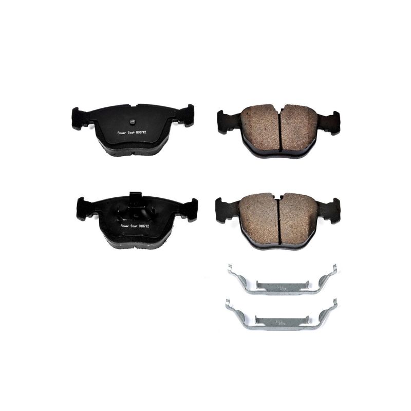 PSB Z17 Evolution Brake Pads - Power Stop 01-03 BMW 530i Front Z17 Evolution Ceramic Brake Pads w/Hardware