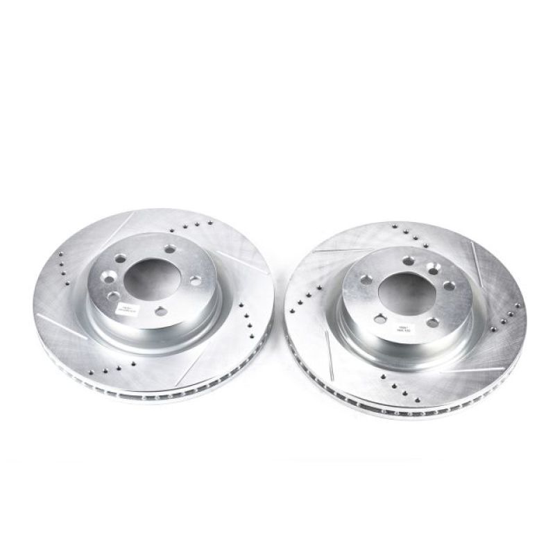 PSB Evolution Drill/Slot Rotor - Power Stop 05-09 Land Rover LR3 Front Evolution Drilled & Slotted Rotors - Pair