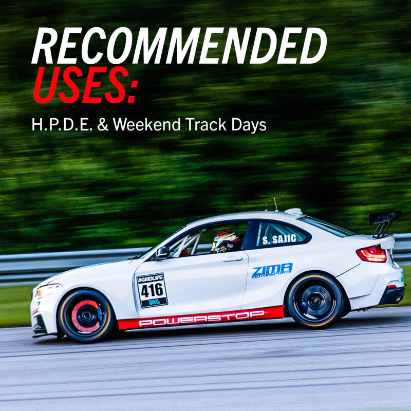 PSB Track Day Brake Pads - Power Stop 16-18 Ford Focus Front Track Day Brake Pads