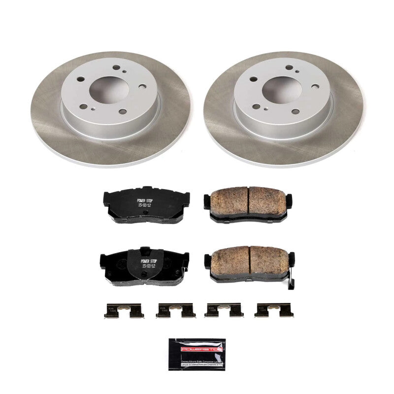 PSB Semi-Coated Rotor Kits - Power Stop 95-01 Nissan Maxima Rear Semi-Coated Rotor Kit