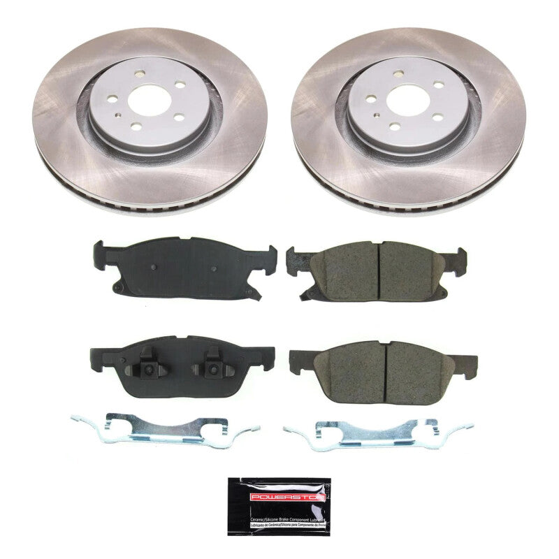 PSB Semi-Coated Rotor Kits - Power Stop 19-21 Lincoln Nautilus Front Semi-Coated Rotor Kit