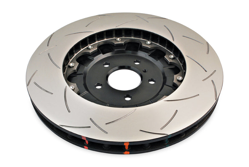 DBA 5000 Series Slotted Rotors - DBA 09-11 Nissan GTR R-35 Front Slotted 5000 Series 2 Piece Rotor Assembled w/ Black Hat